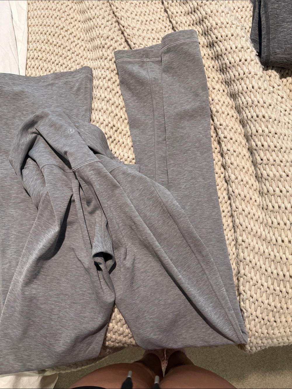 Lululemon Gray align mini flare 32.5” inseam - Picture 2 of 4